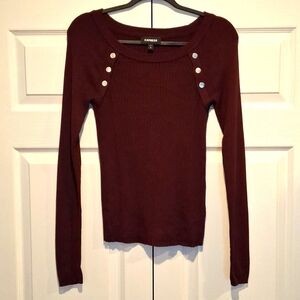 Express Plum Pullover Sweater